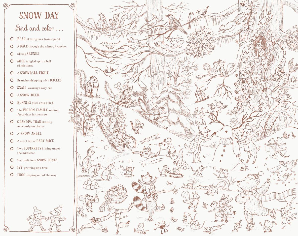 Brown Bear Wood: A Search-and-Find Coloring Book - Image 2