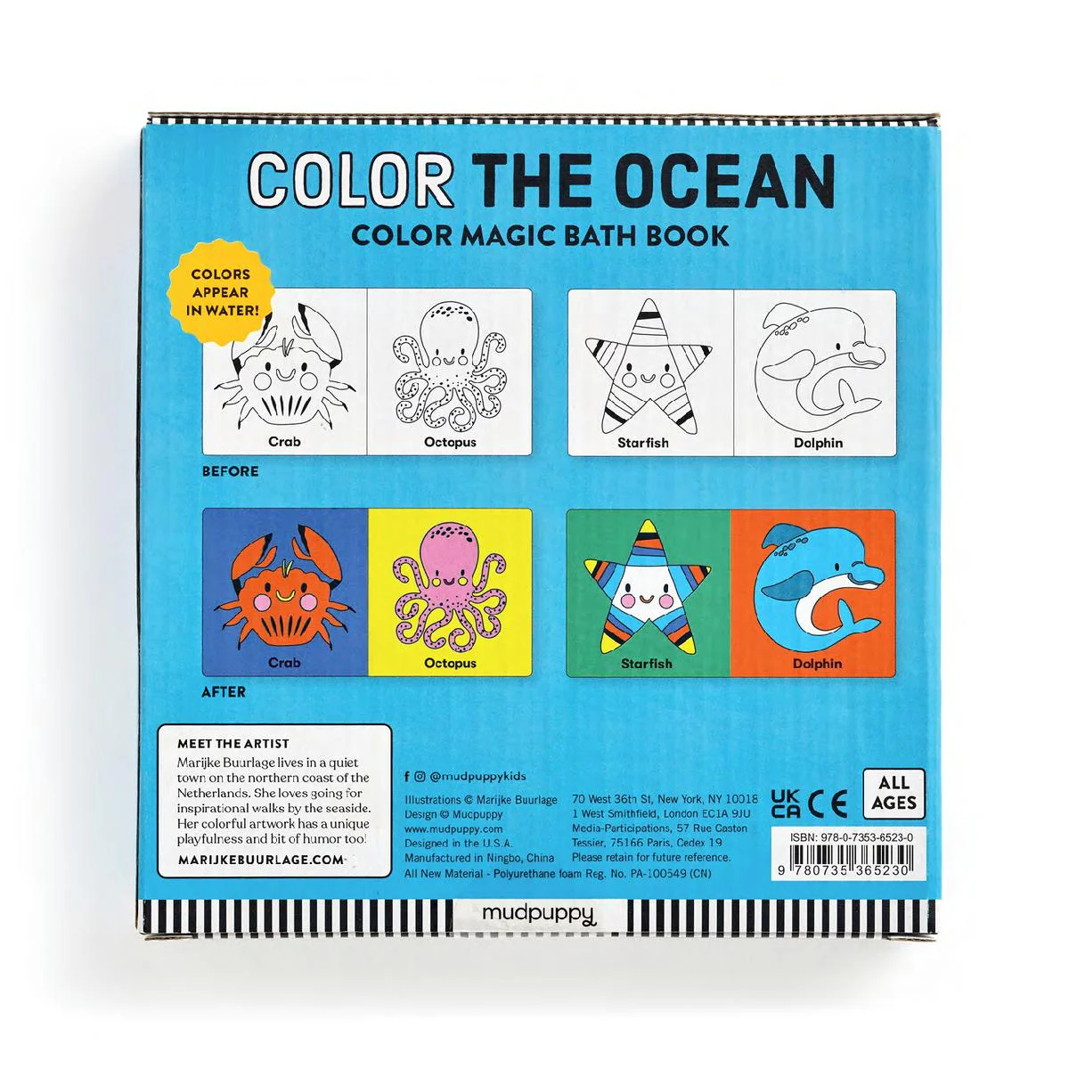 Color the Ocean: Color Magic Bath Book - Image 2
