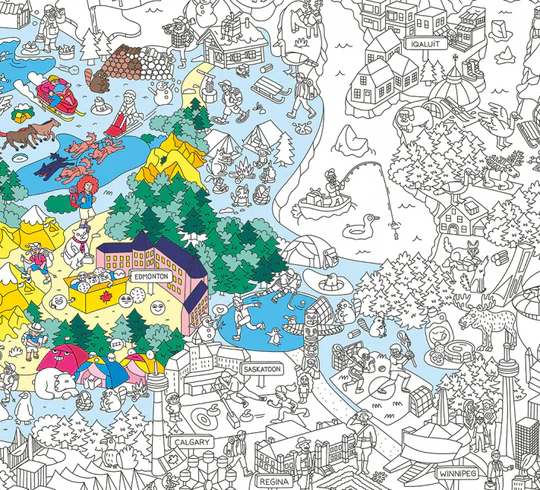 Giant Colouring Poster: Canada - Image 3