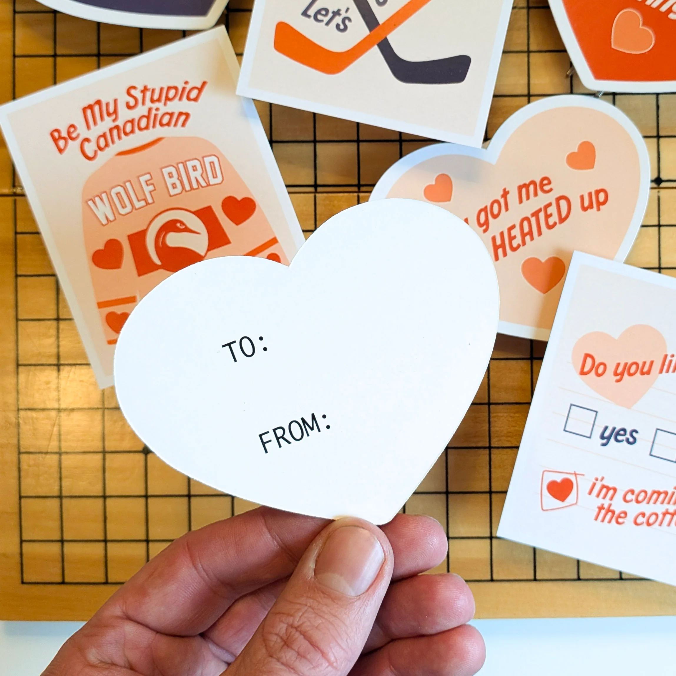 "Heated Rivalry" Valentine's Day Cards - Set of 7 - Image 2