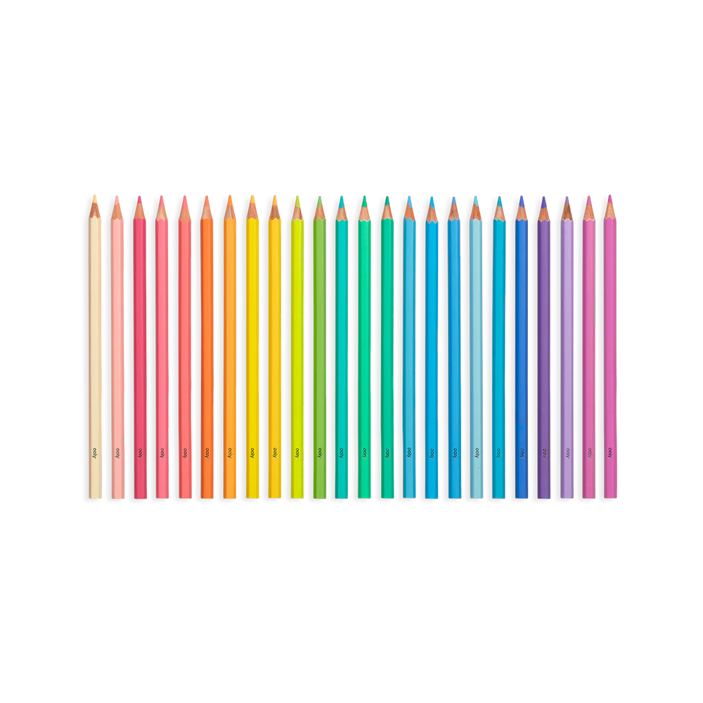 Pastel Hues Coloured Pencils: Set of 24 - Image 2
