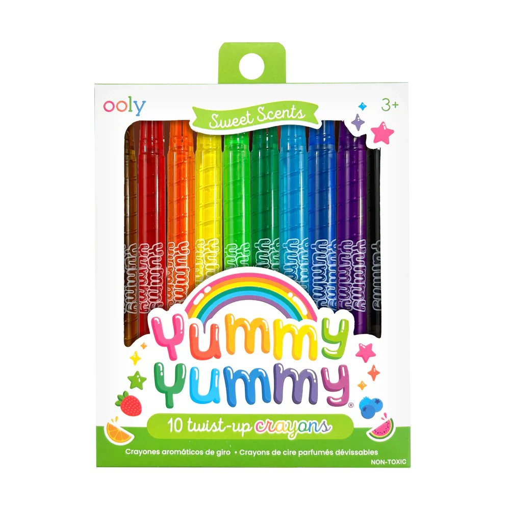 Yummy Yummy Scented Twist-Up Crayons: Set of 10